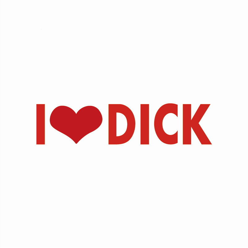 JuYouHui Exterior Accessories Decal Funny I Love Dick Car Sticker Beautiful Gay Gag Motorcycle Decals Car-Styling Vinyl PVC 14cm