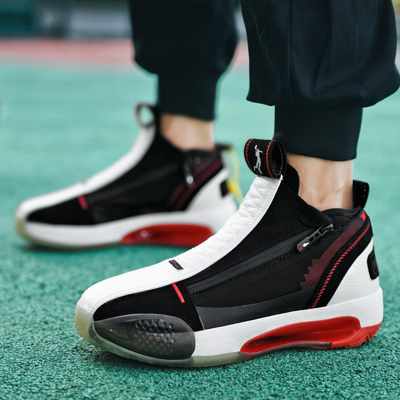 NEW Men Shoes Casual Sneakers High Top Air Basketball Tennis Male Student Teens Light Net Breathable Running Travel Large Size