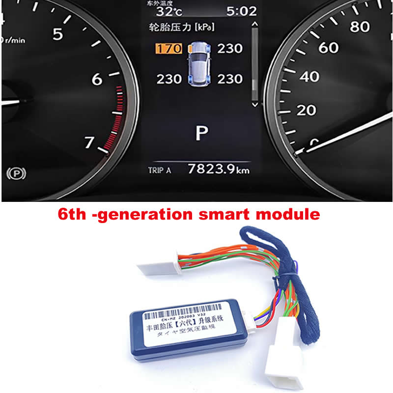 For Lexus IS NX NX200t NX300h Series 2015-2020 Car TPMS Tire Pressure Monitoring System Tire Pressure Display Security Alarm