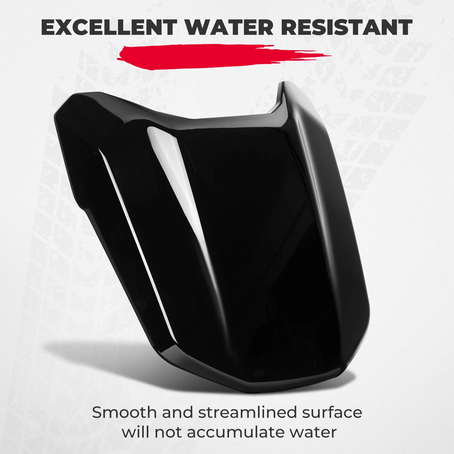 KEMIMOTO Black Mono Seat Cowl Cover 219401001 On-Road 3-Wheel Motorcycle for Can-Am Ryker All Models