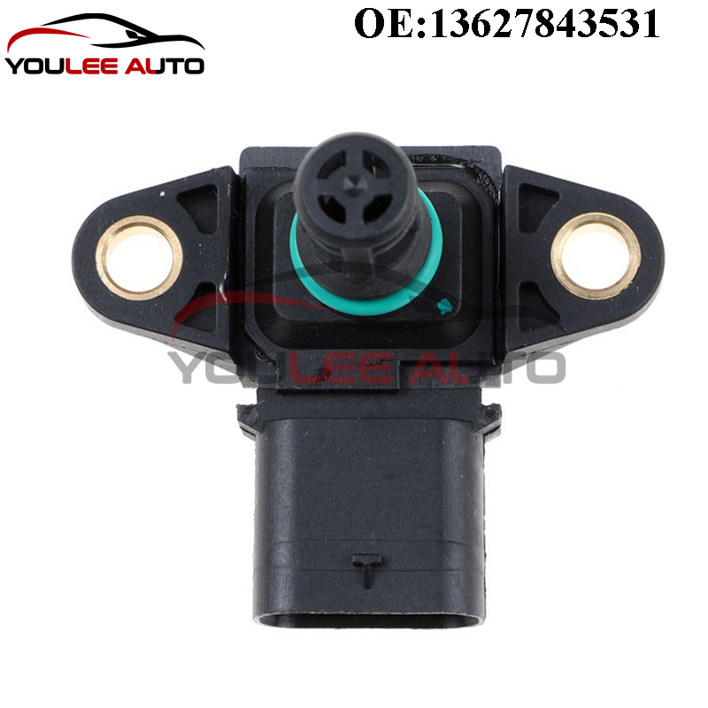 New 13627843531 5WK96865Z Intake Manifold Pressure MAP Sensor For BMW 320I 328I 428I 528I M5 M6 X1 X3 Z4 4 F32 F36 Car Parts