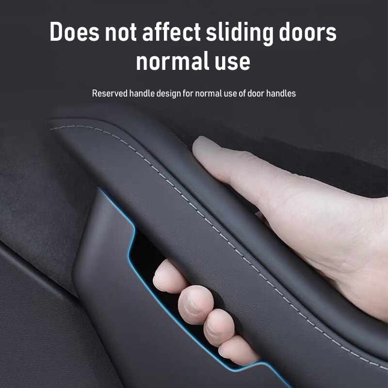 For Tesla Model 3 Model Y Car Door Side ABS Storage Box Interior Handle Tray Organizer Hidden Holder Box Decoration Accessories