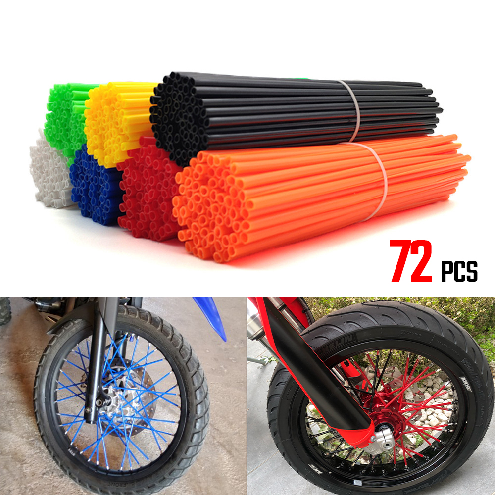 72 Pcs Motorcycle Dirt Bike Wheel Rim Spoke Rim Skin Cover Protector For Gas Gas EC2T FSE FSR EC300 EC250 EC 250 300 EC250 EC300