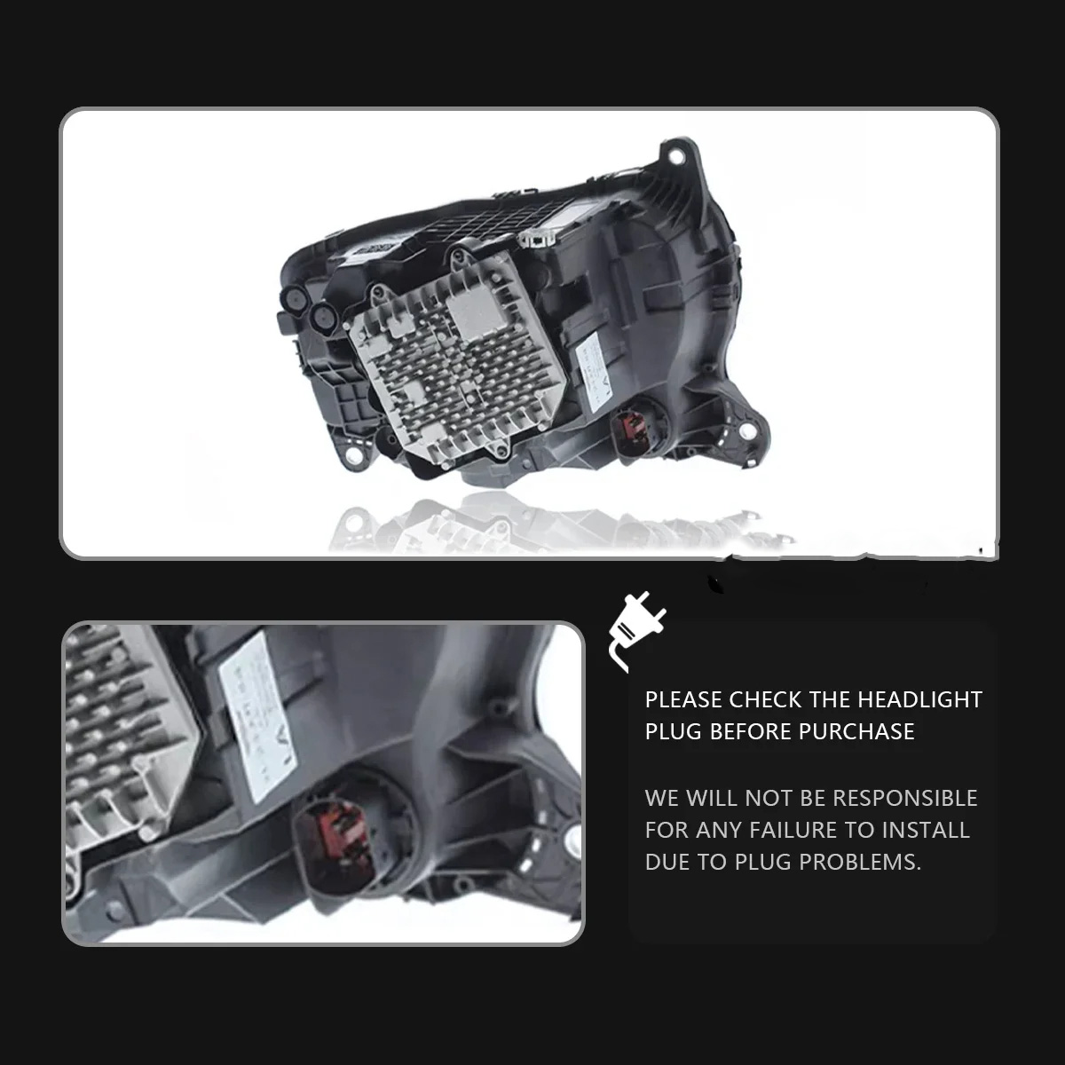 LED Headlight for Land Rover Defender 90 111 20 20-2023 High Beam LED Front DRL Turn Signal Lights Assembly