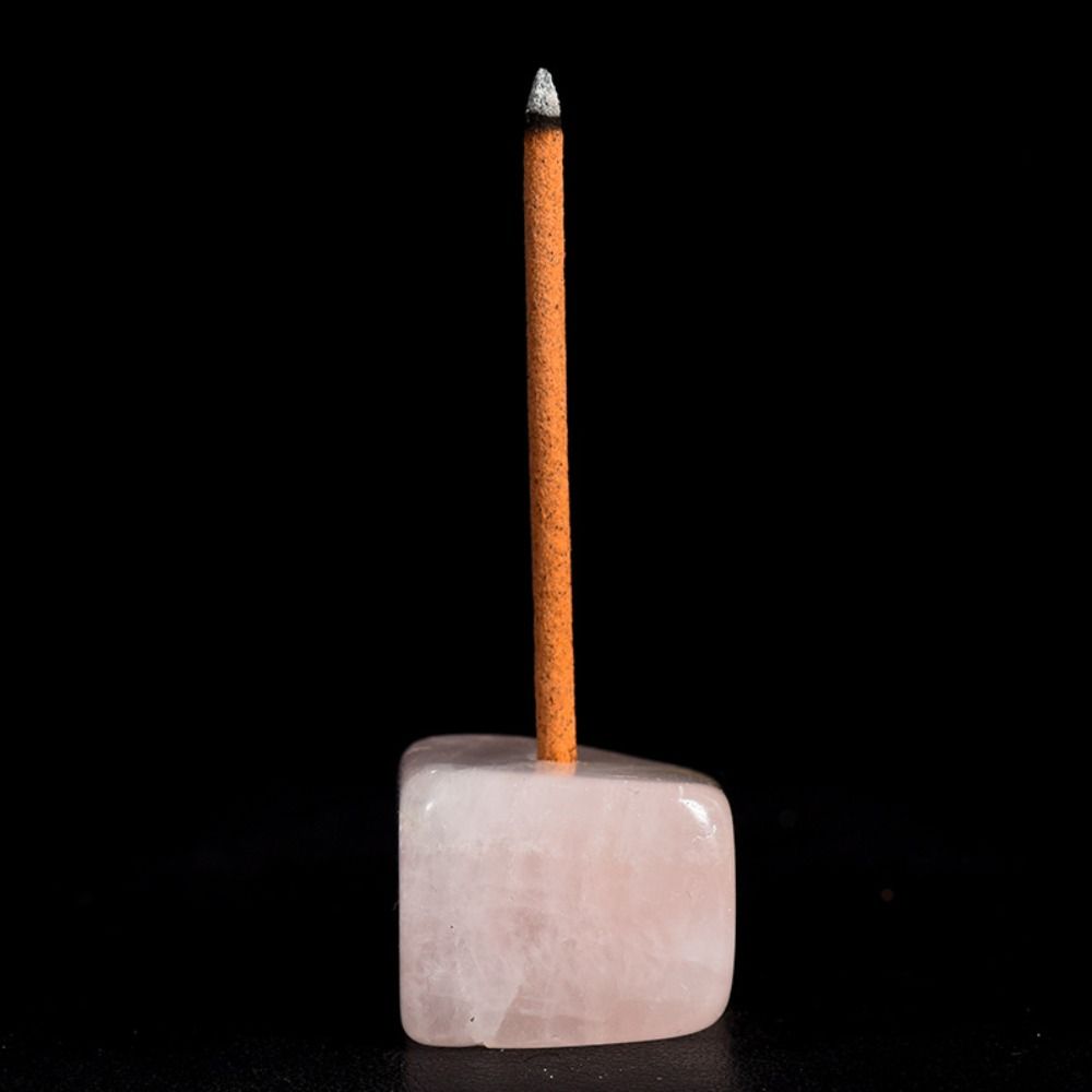 Incense Base Incense Holder Traditional Square Natural Crystal Stone Incense Sticks Burner Buddha Incense Ornaments Fresh Air