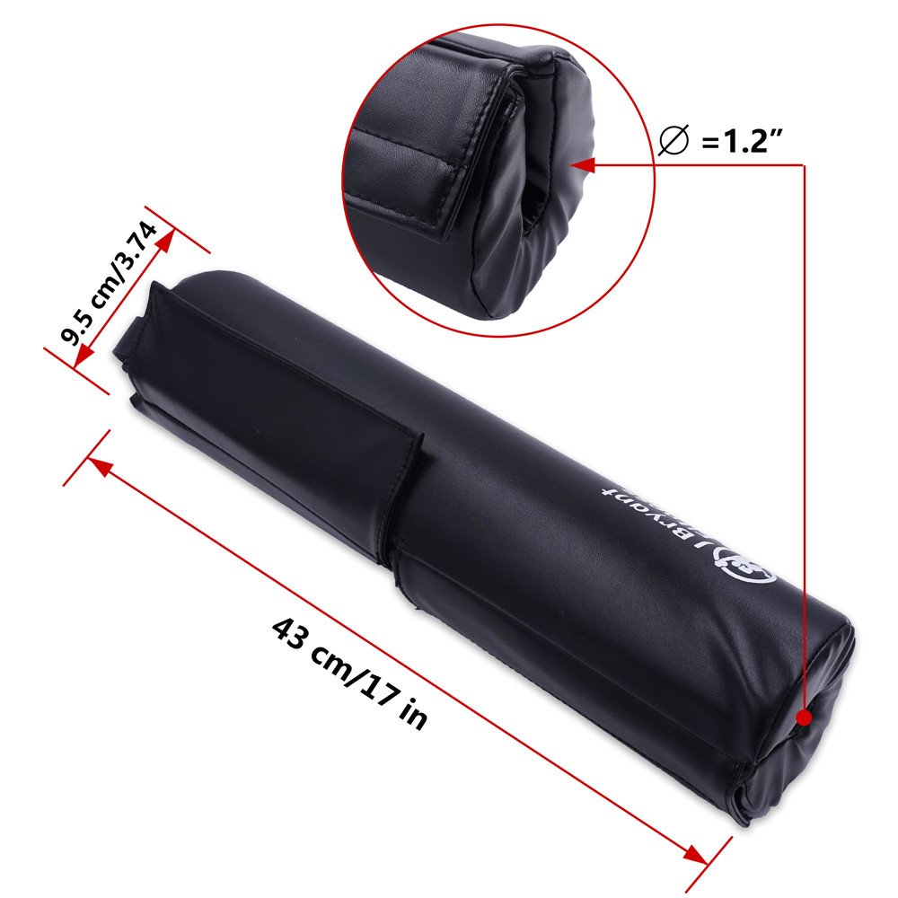 Upgraded Weightlifting Hip Thrusts Squat Pad PU Leather Barbell Pad for Neck Shoulder Protective Booty Builder Workout Cushion