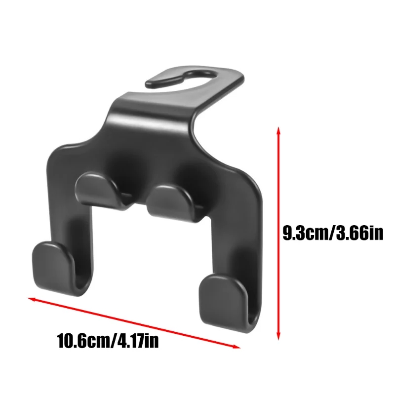 Multifunctional car seat back hook double-head mobile phone hanger headrest hanging bag storage hanger car interior accessories