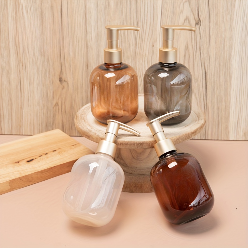 1pc 300ml spherical plastic bottle packaging washing and personal care bottle shampoo shower gel conditioner bottle