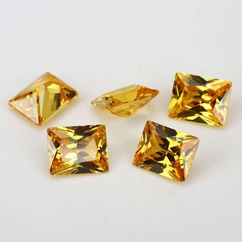 Size 2x3mm~10x12mm 5A Rectangle CZ Stone Various Color Cubic Zirconia Loose Synthetic Gems For Jewelry