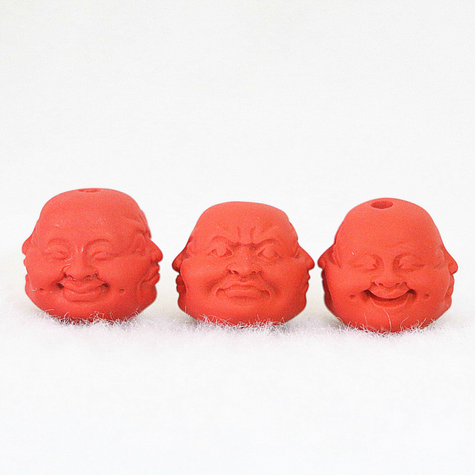 Charms 7 shape pendant beads 5pcs synthetic red cinnabar heart tortoise buddha spacers stone jewelry findings accessories B943