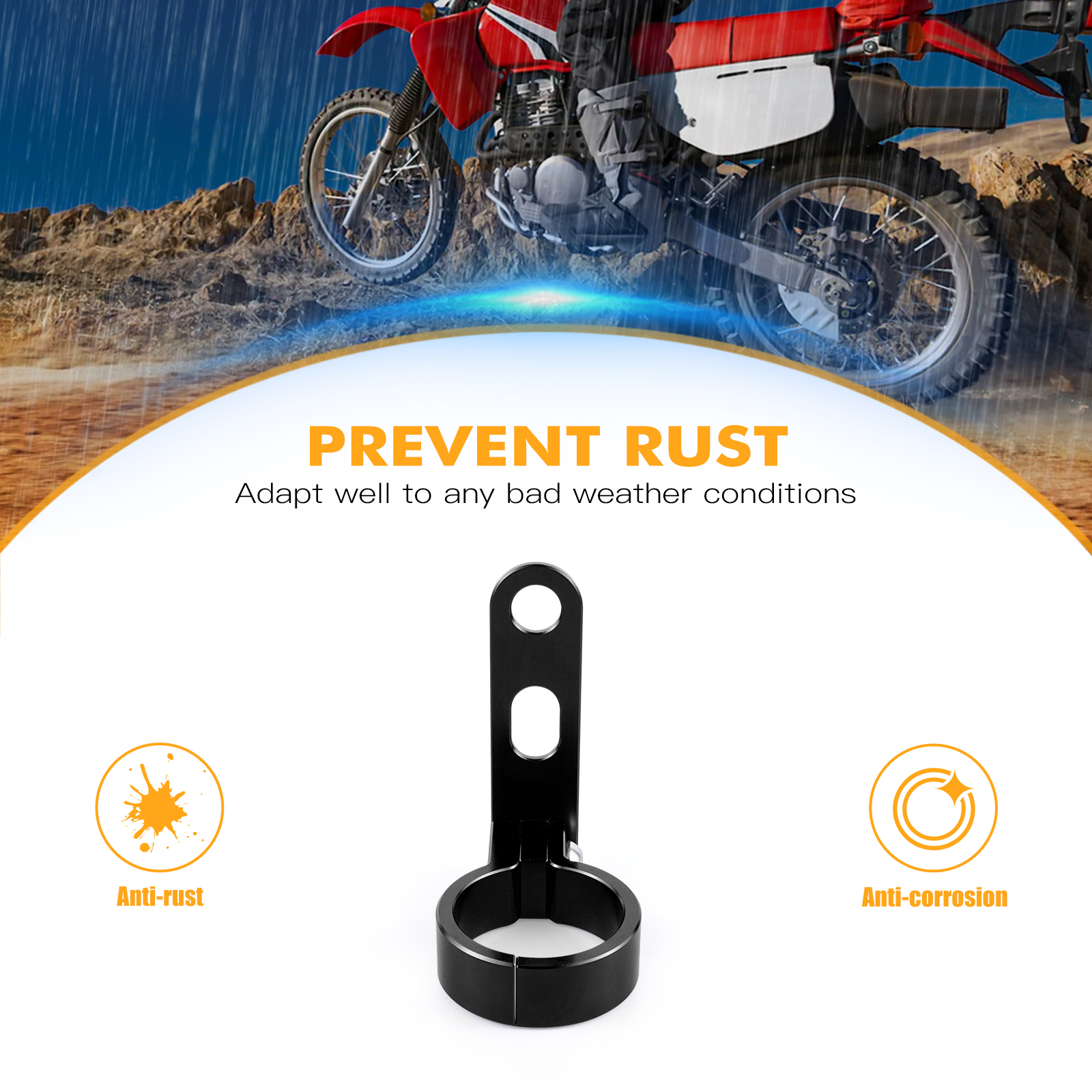 For Honda XR650L Billet Aluminum Front Brake Hose Line Clamp Guide Holder XR 650L 1993-2023 2022 2021 2020 2019 2018 2017 2016