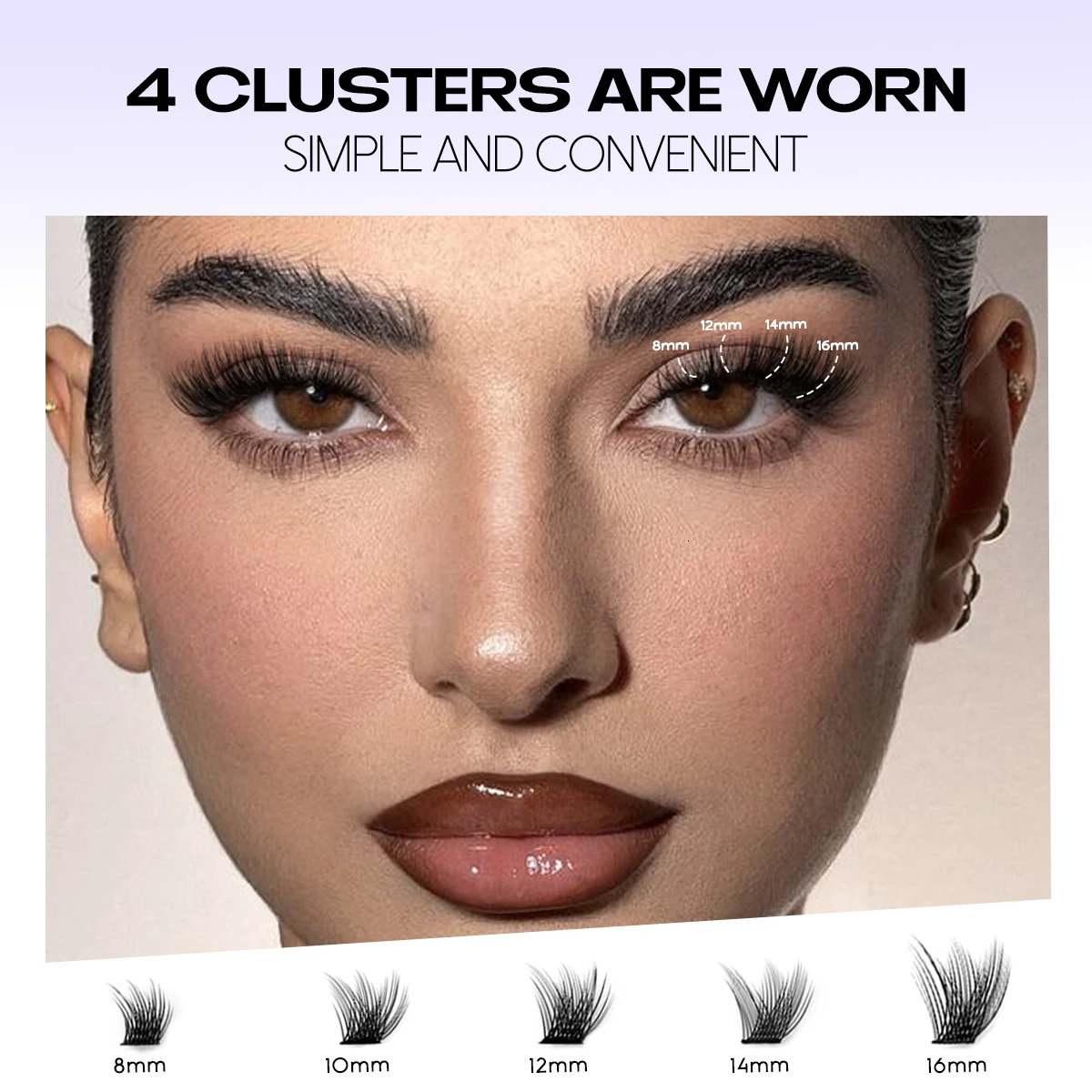 DIY Lash Extension Kit Individual Eyelash Extension Kit Cluster Lashes Kit Lash Glue r for Eyelash Extensions Makeup 240624