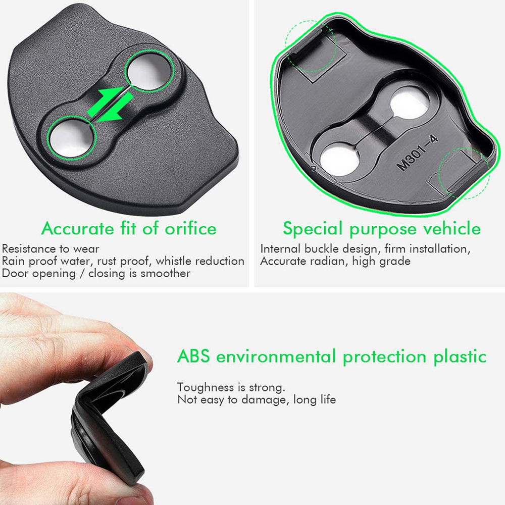 For Tesla Model Y Model 3 Highland Door Lock Protector Cover Latches Door Stopper Covers Interior Accessories Black Red Blue