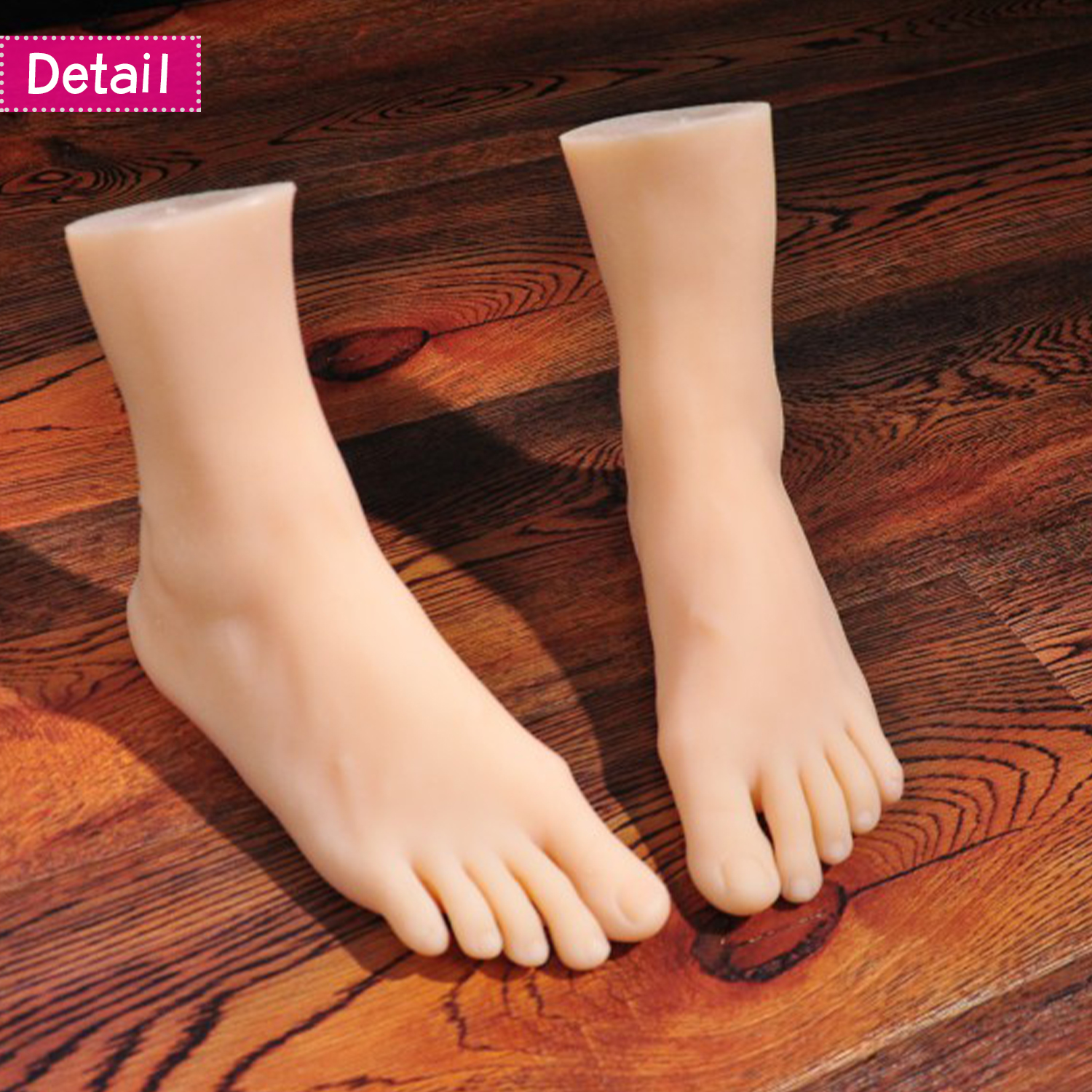 Nail Practice Foot Model Real Female Manicure Silicone Mannequin Feet Fetish For Painting Shoes Sock Jewelry Props Display 3904