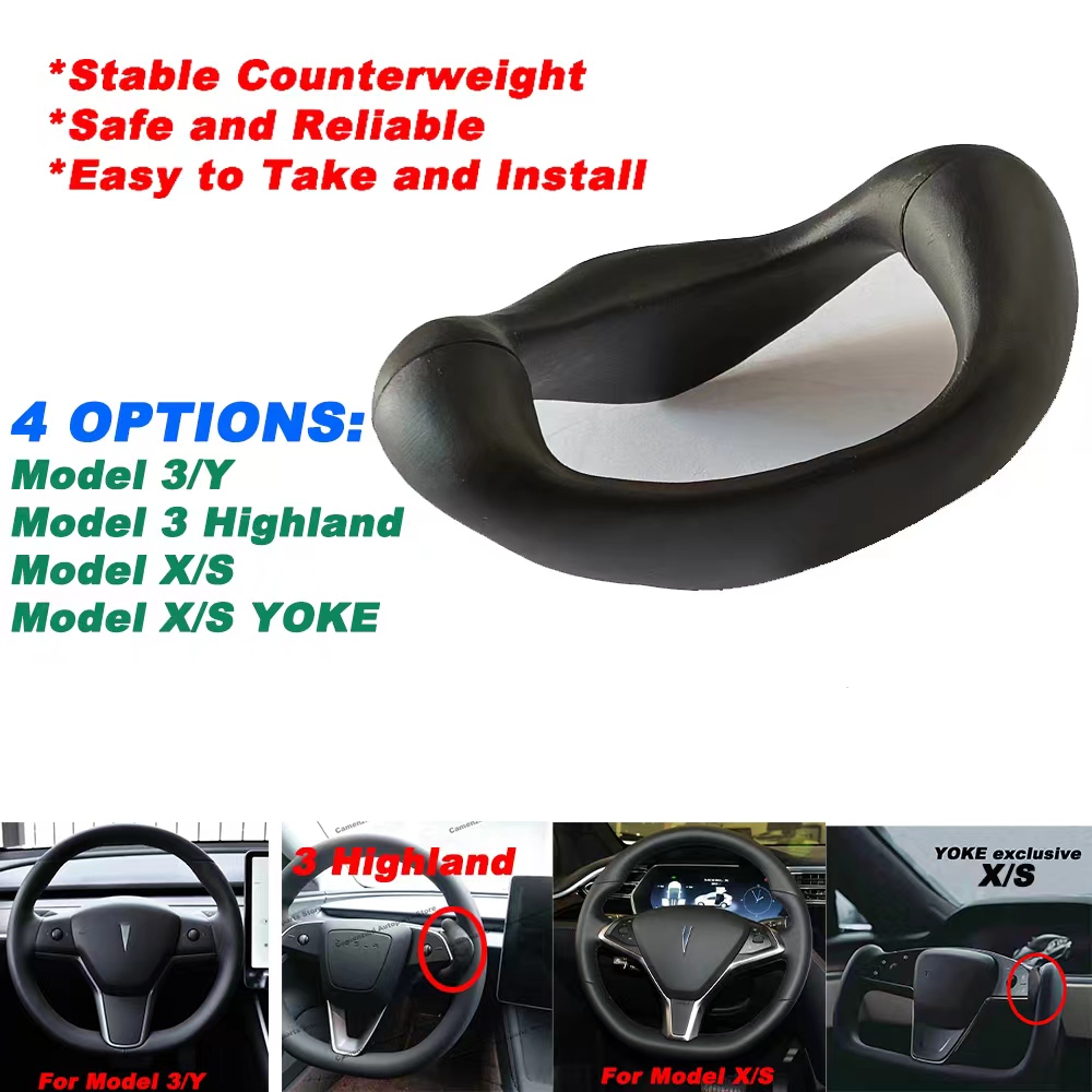 Driving Steering Wheel Holder FSD AP For Tesla Model 3 Highland Model Y Model X/S YOKE Booster Weight Auto Interior Accessories