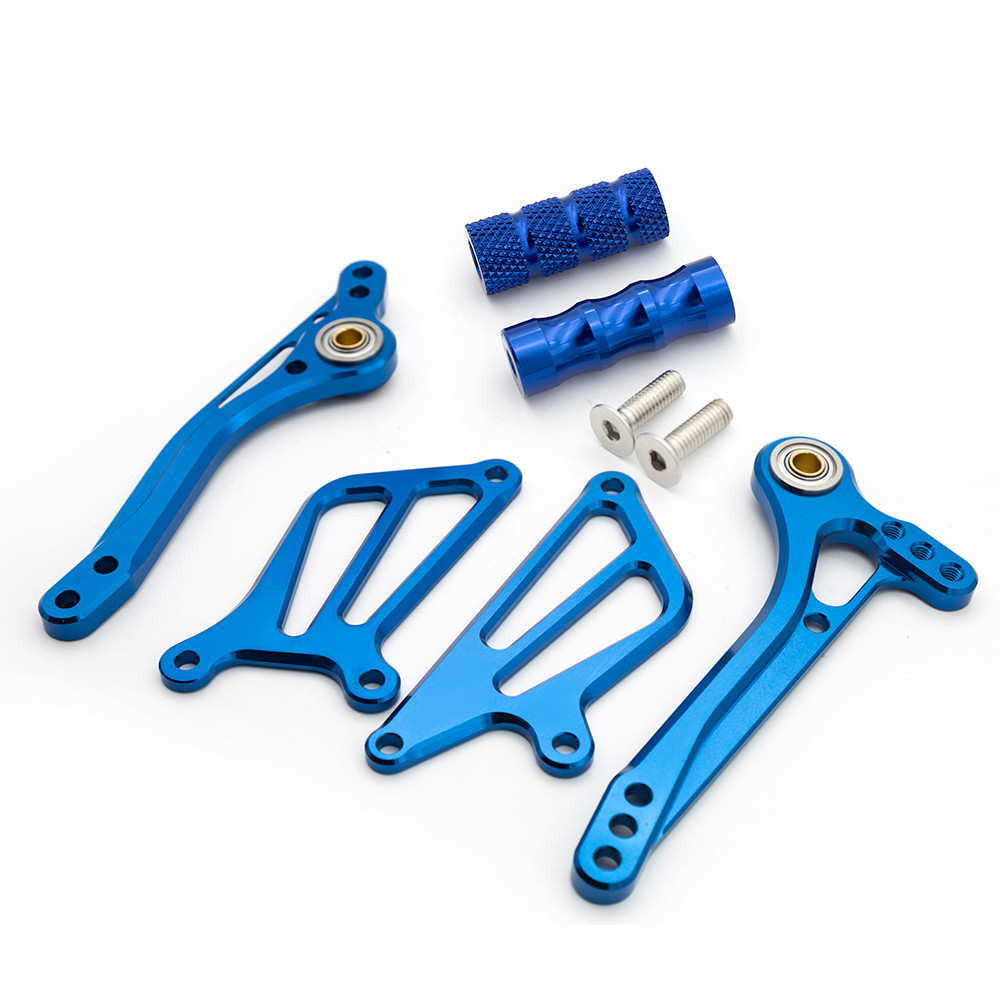CNC Footpeg Rearset Rear Brake Gear Shift Lever + Wing For Kawasaki Ninja ZX6R ZX-6R ZX636 2005 2006 2007 2008 Motorcycle Parts
