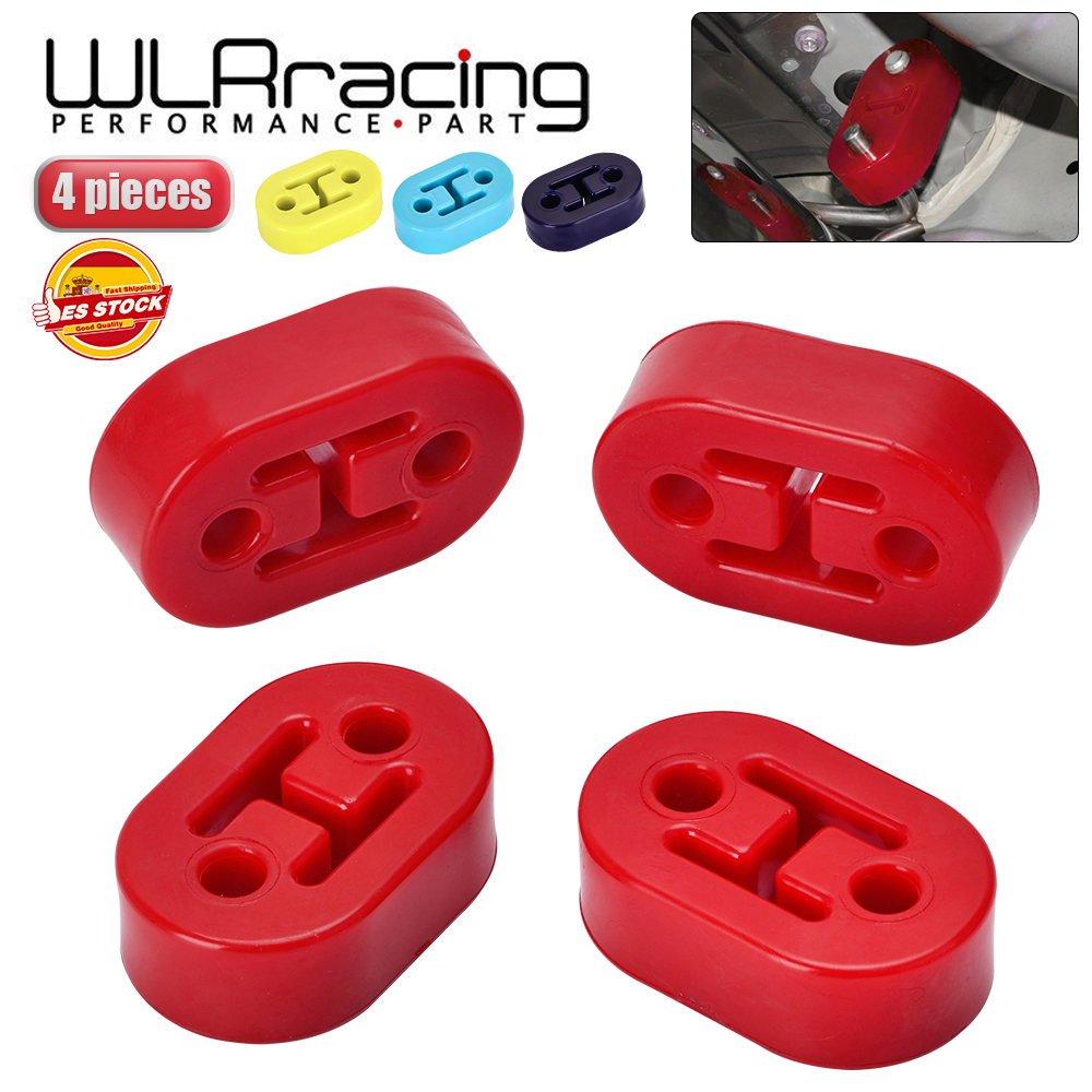 WLR RACING - Blue,Red,Yellow, Polyurethane Exhaust/Muffler SHORT HANGERS 4pcs/lot universal WLR8952