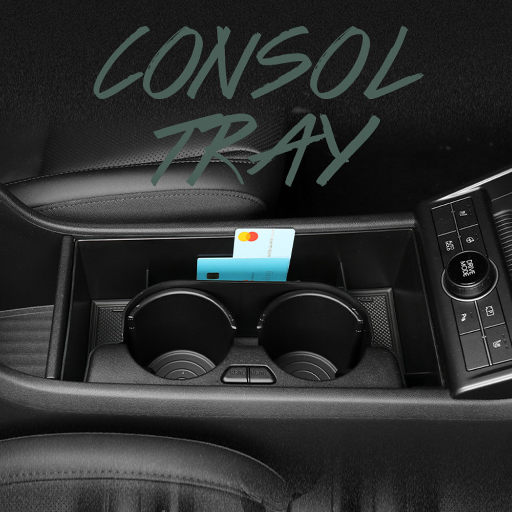 Central Console First Row Armrest Storage Box Console Lower Tray For Hyundai Kona 2024 Interior Accessories