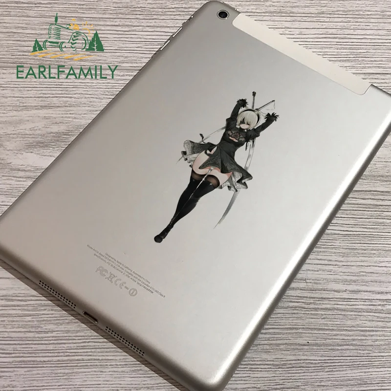 EARLFAMILY 13cm x 5.1cm for Sexy Anime NSFW Car Stickers Creative Personality Decals Sunscreen Vinyl Funny Car Door Protector