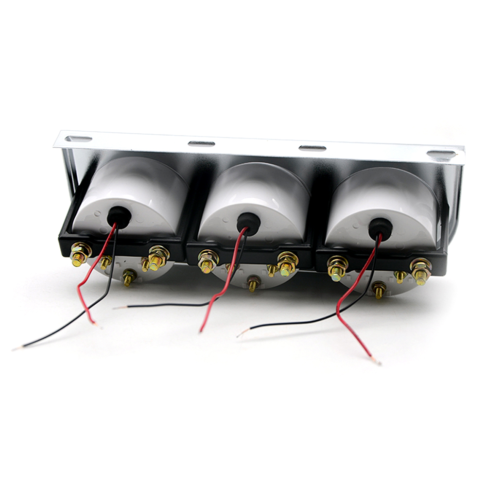 52MM Oil Pressure Fahrenheit Water Temperature Gauge Voltmeter Chrome 3 in 1 Gauge Kit Car Motorcycle Meter Oil Pressure Sensor