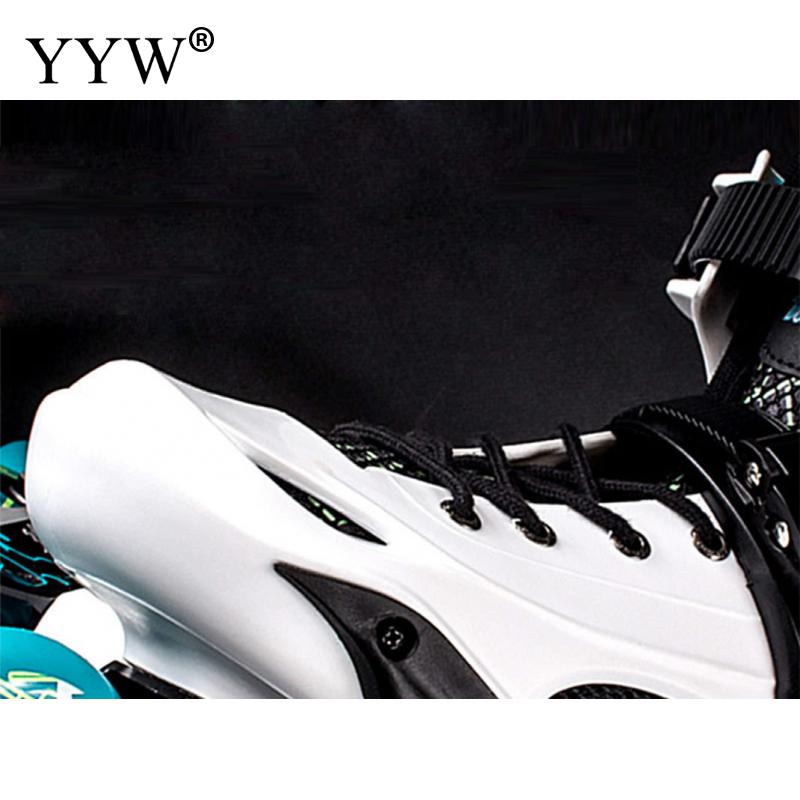 Professional Inline Roller Skates Adult Flashing Speed Skating Shoes Sneakers Black For Outdoor Sport Women Men 4 Wheels Shoes