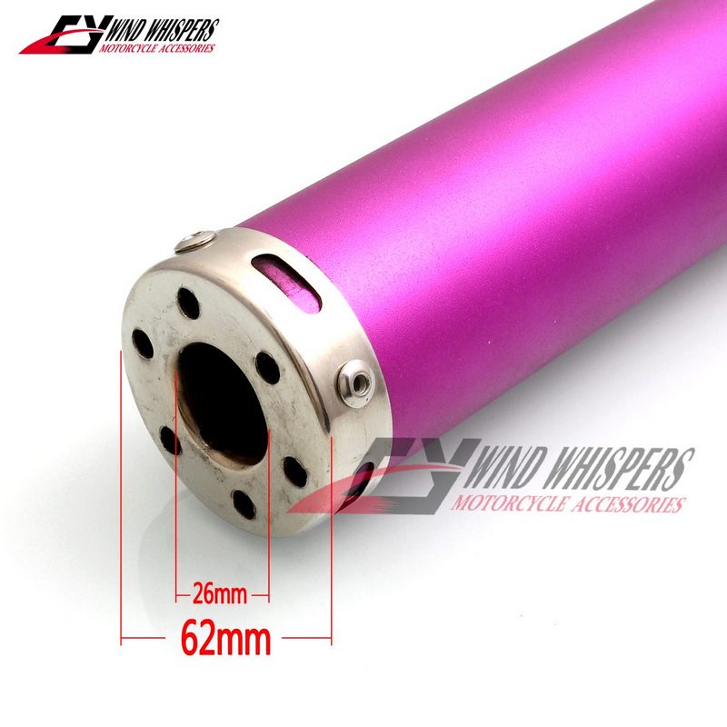 360X60mm 50-250CC Two stroke Scooter Dirt motorcycle Universal Modified exhaust pipe For NSR250 TZR125 TZM150 RVG250 TSR200