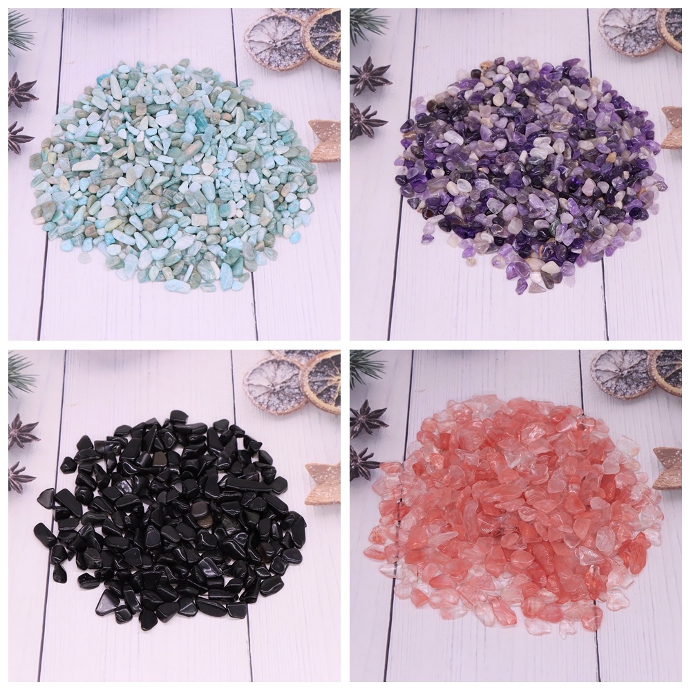Natural Colorful Stone Gravel Minerals Quartz Healing Crystal For Jewelry Making Bulk Tumbled Gemstone Home Aquarium Decoration