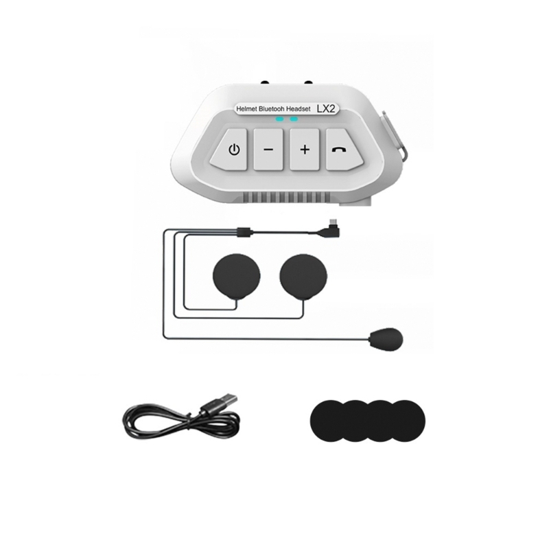 Waterproof Motorcycle Half Helmet Headphone Speaker Handfree Call for Riders LX2 N84F