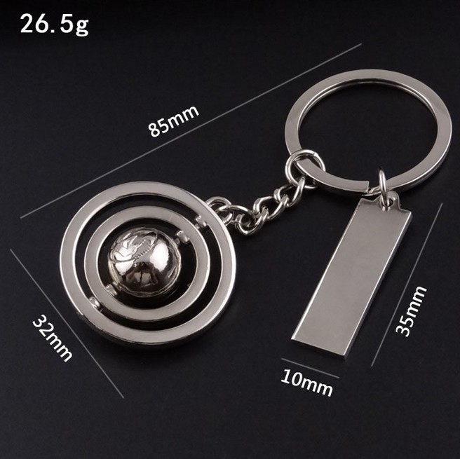 3D 360 Rotating Football Tennis Basketball Keychain Car Key Chain Key Ring plant Keychain For Promotional Gift wholesale K1008