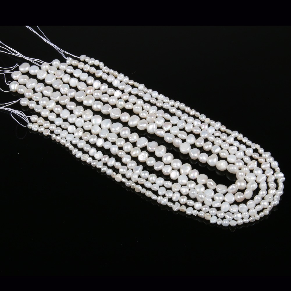 100% Natural Freshwater Pearl Baroque Pink White Rice Beads for Jewelry Making Irregular Beads DIY Earrings Bracelet Necklace