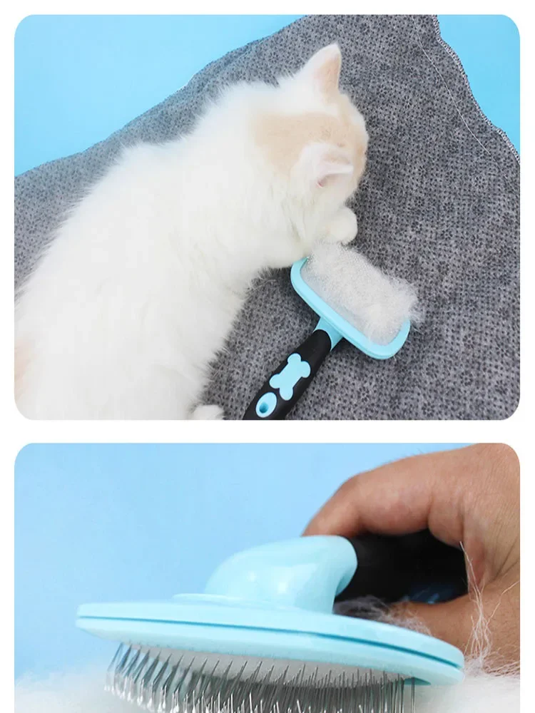 Pet Needle Combs Rotatable Slicker Brush Small Medium Dogs Hair Brushes Hair Removal Knotting Comb Grooming Supplies For Dog Cat
