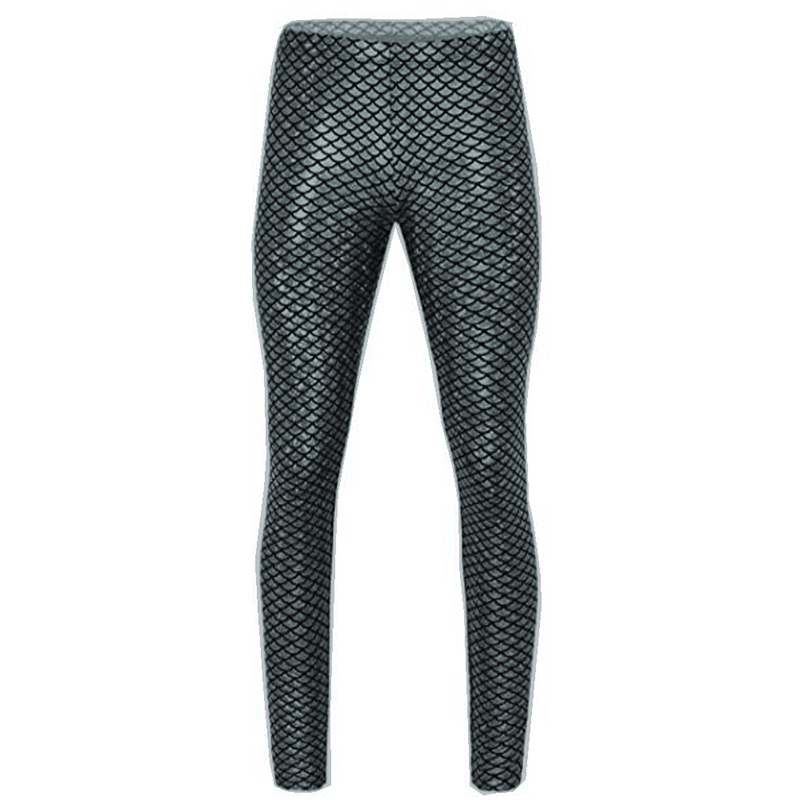 New Summer Top Sale Mermaid Digital Print Women Mermaid Fish Scale Leggings Plus Size S-7XL shiny mermaid printing Leggings pant