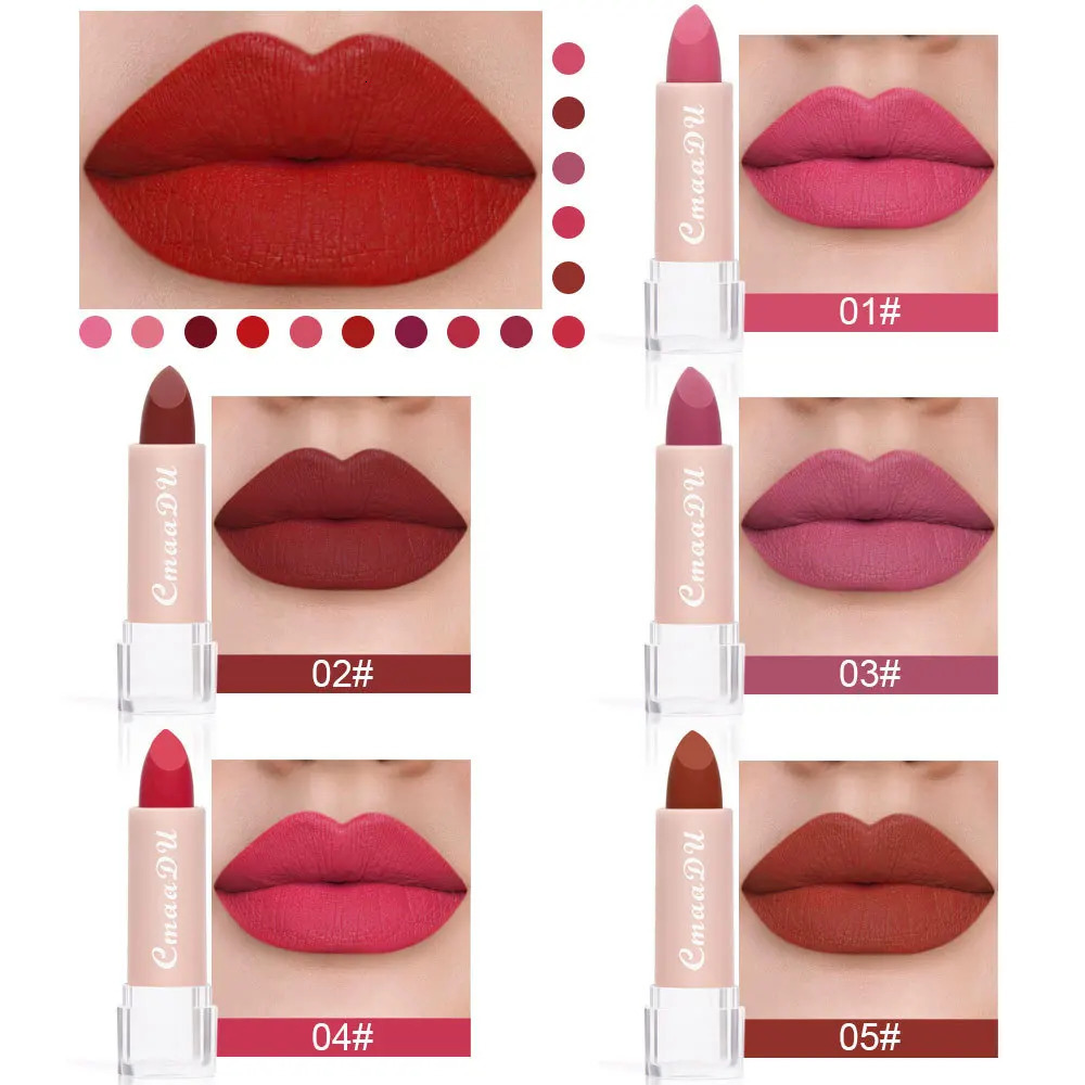 Lipstick 15 color lipstick matte waterproof womens gift classic lipstick 240705