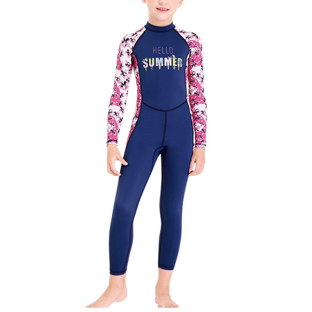 Child Wetsuits Child Swimming Wet Suit Anti-Sunburn Kids Wet Suit Child Swimwear for Summer Surfing Swimming Black XXL