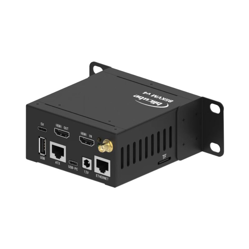 Blikvm v4 Allwinner H313 Soc KVM over IP Poe HDMI-compatible Video Loop Through PiKVM RTC Video Capture for Remote Server