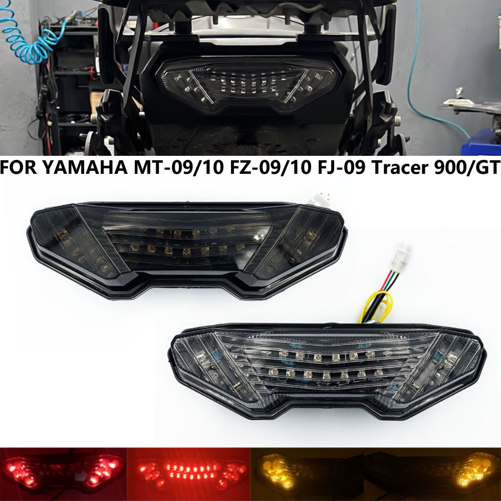 Motorcycle LED Tail Light Turn Signal Lamp Assembly for YAMAHA MT-09 FZ-09 14-16 FJ-09 MT09 Tracer 15-16