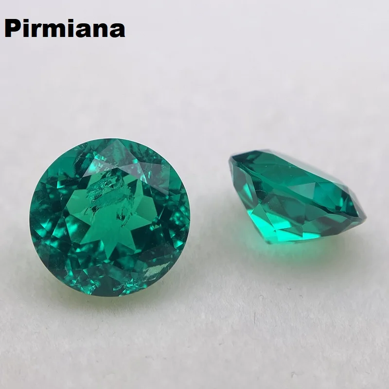 Pirmiana Columbia Color Lab Grown Emerald Hand Made Gemstone for Jewelry Rings Earrings Making