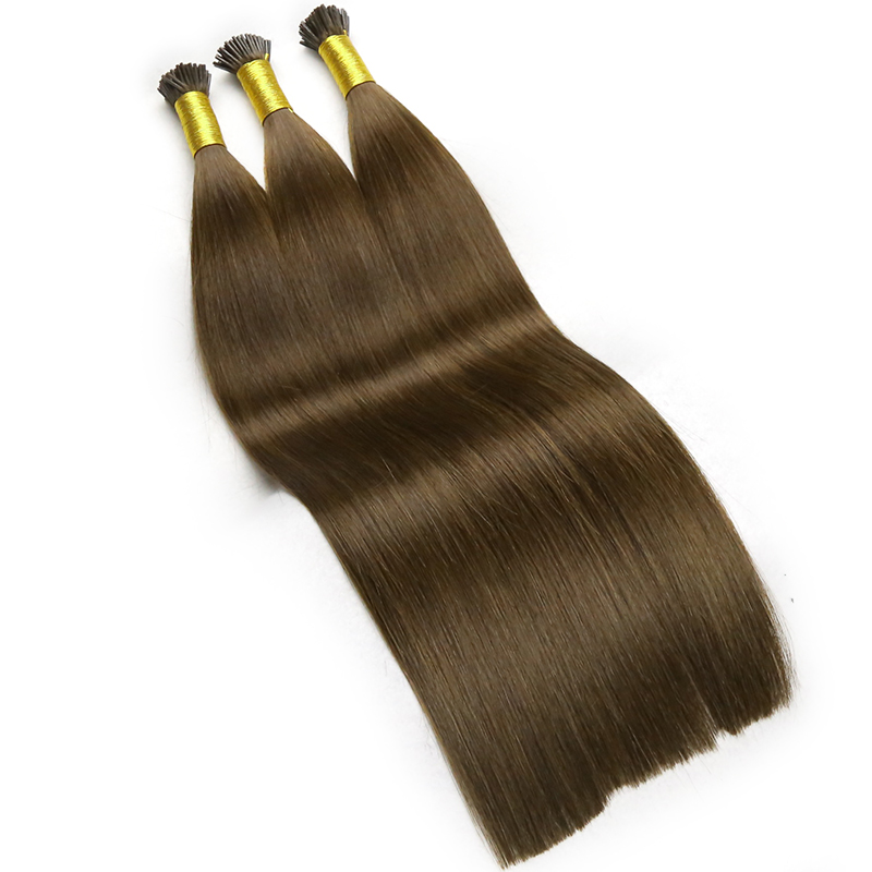 I Tip Raw Virgin Human Hair Original Human Hair Extensions Keratin Capsules Brazil Straight Natural Blonde Color 50pcs Hairpiece