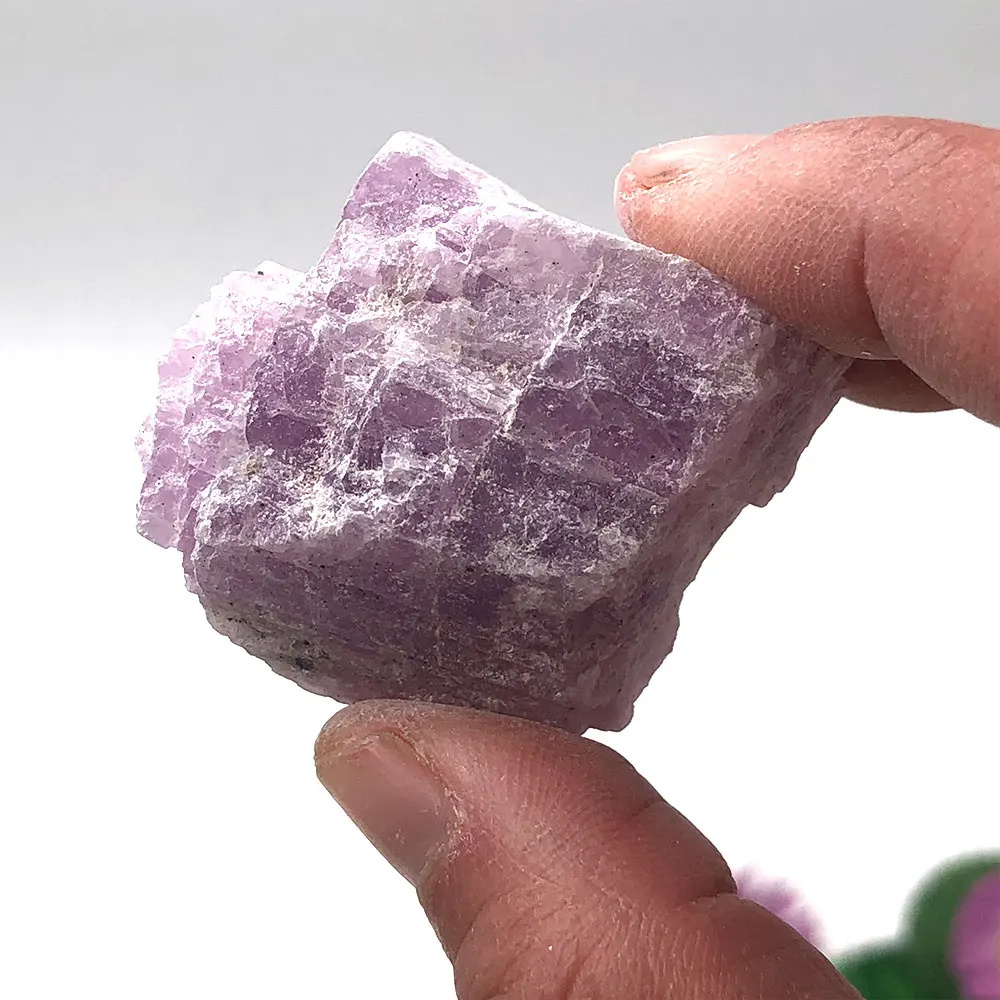 1pc Natural Raw Purple Spodumene Kunzite Stone Rough Quartz Crystal Specimen Mineral Healing Reiki Decor Gemstone
