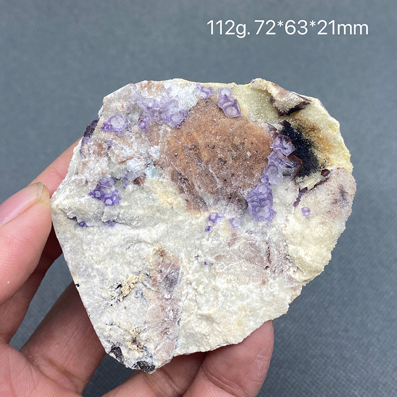 100% Natural purple stepped fluorite cluster mineral specimens Gem level Stones and crystals