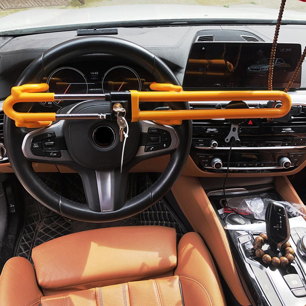 Sturdy High-quality Durable Anti-theft Steering Wheel Lock Portable Car Steering Wheel Lock Foldable for Vehicles