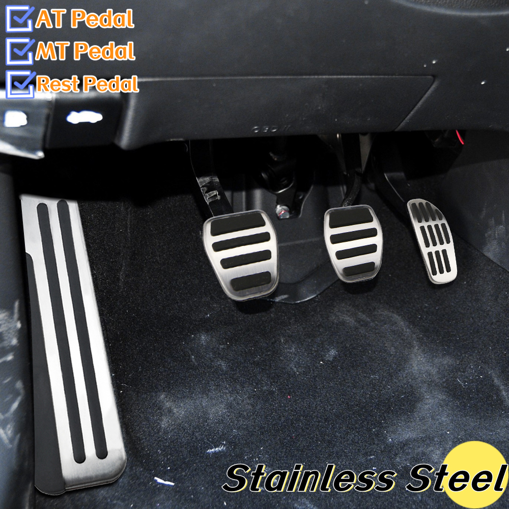 Car Pedal Pad Cover For Nissan X-trail T32 Qashqai Rogue Sport J11 For Renault Kadjar Koleos QM6 MT AT Fuel Brake Footrest Pedal