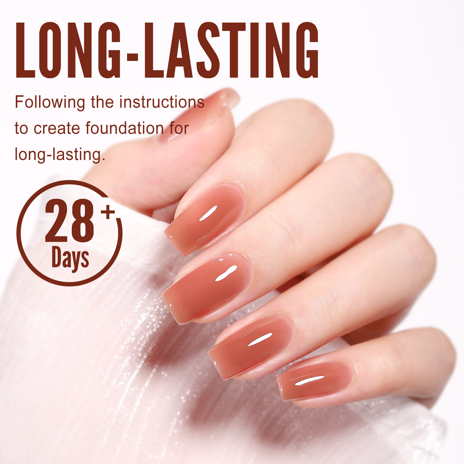 YOKEFELLOW Red Pink Gel Nails Polish 10ML YZ08 Jelly Natural Pink Translucent Color UV Light Cure Gel Polish for Nail Art DIY