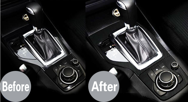 Car Styling Accessories Automobile gear panel decorative stickers For Mazda 3 Axela