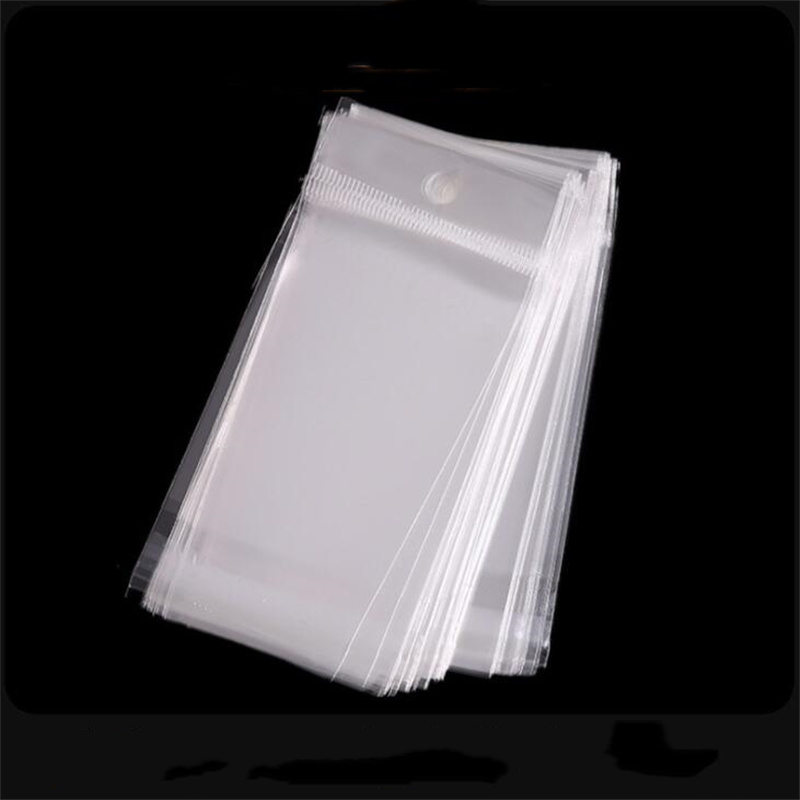 100pcs Sealable Plastic Transparent Small Packaging Bag For Jewelry Bracelet Ring Storage Display Organizer Businesses Supplies