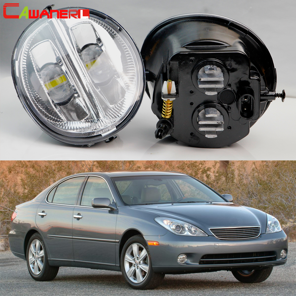 2 Pieces LED Fog Light Assembly For Lexus ES330 2005 2006 60W 10000LM High Bright Car Front Bumper Fog Lamp DRL