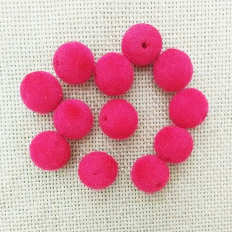 8mm component jewelry findings velvet beads choker necklace Accessories tassel charms lariat earrings spacers brincos corsage