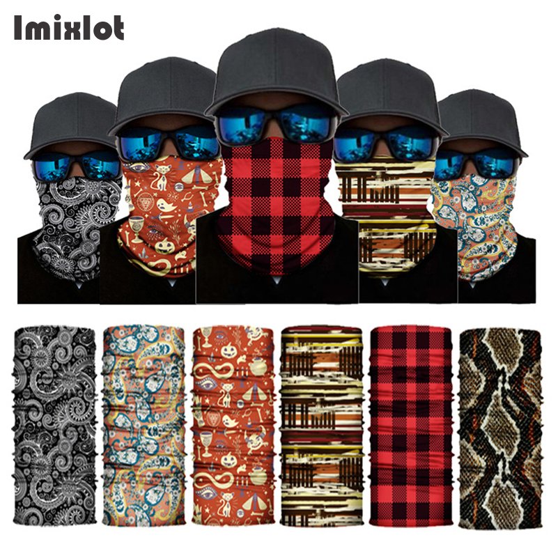 Outdoor Magic Bandana Cycling Sunshade Scarf Polyester Hiking Neck Cover Fishing Windproof Headband Multi-Use Face Mask