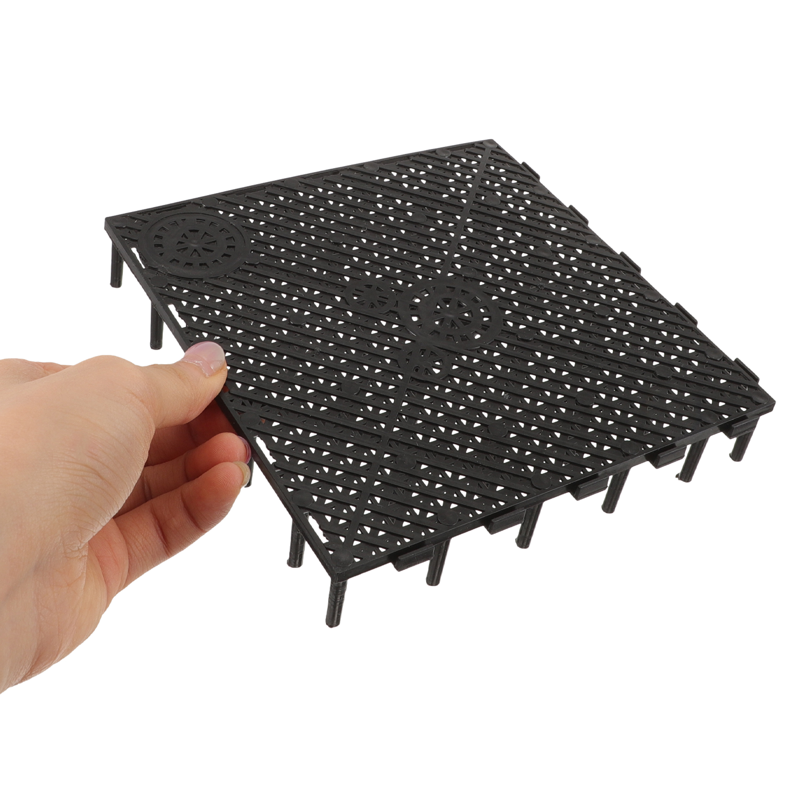 Aquarium Bottom Grid: Plate Tank Bottom Filter Aquarium Undergravel Filter Board Divider Tank Bottom- Black