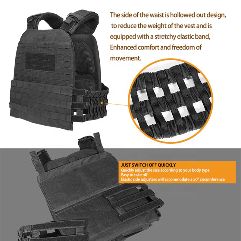 Adjustable Military Tactical Molle Plate Carrier Airsoft Vest Weight Bearing Crossfit Training Gear Hunting Combat Body Armor